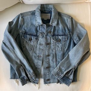 Allsaints cropped denim jacket. Barely worn, great condition. Size small